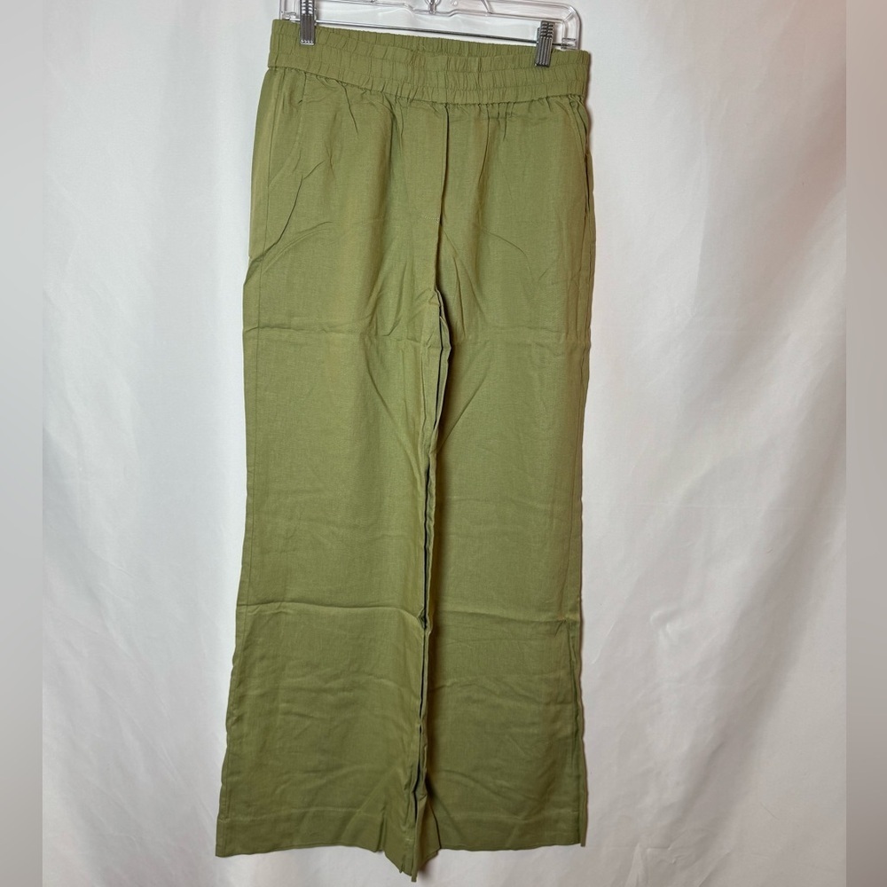 Andie The Madeira Pant Linen Ivy Green M